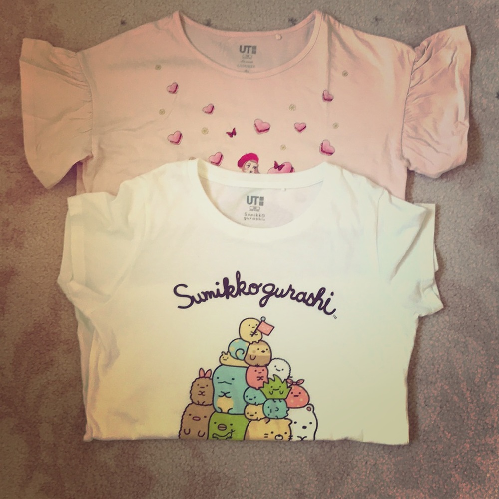 Uniqlo-UT Sumikko Gurashi & Le secret Laduree top